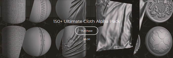 Flippednormals – 150+ Ultimate Cloth Alpha Pack