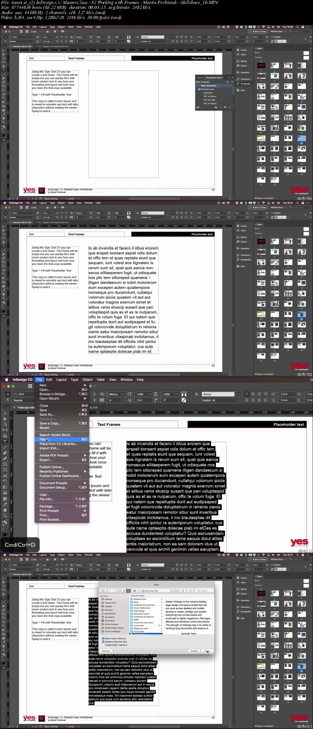 InDesign CC MasterClass - #2 Working with Frames