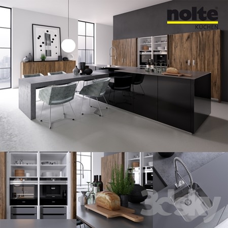 Kitchen NOLTE Legno (vray GGX, corona PBR)