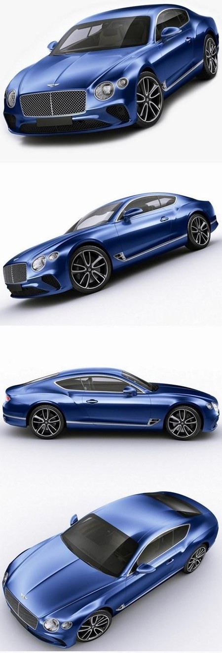 Bentley Continental GT 2018 3D Model