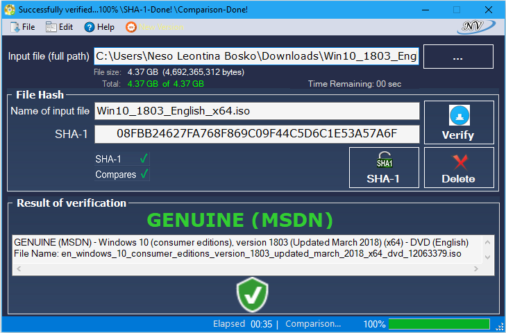 Windows and Office Genuine ISO Verifier 8.5.8.4