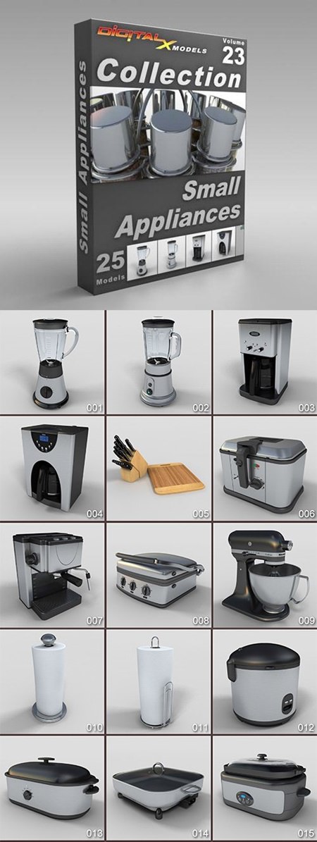 DigitalXModels – 3D Model Collection – Volume 23: SMALL APPLIANCES