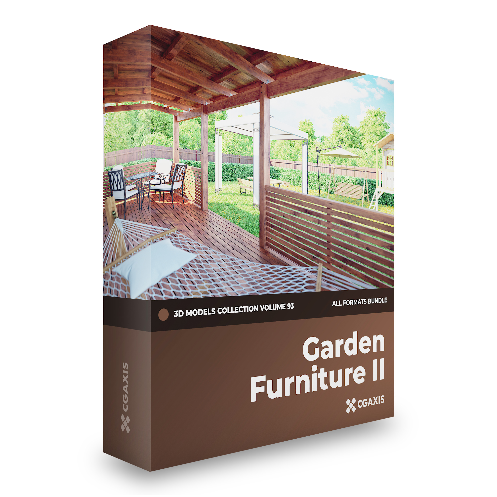 CGAxis – Garden Furniture 3D Models Collection – Volume 93