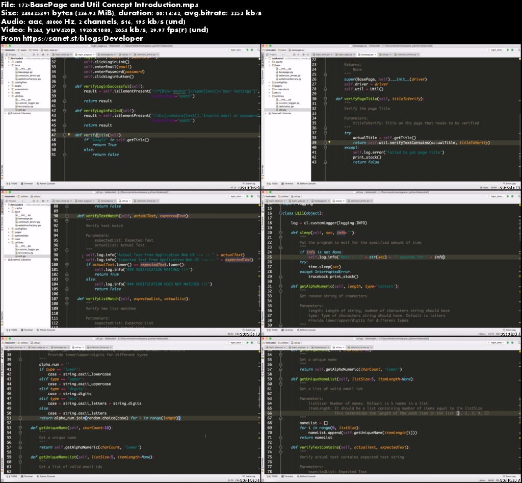 Selenium WebDriver With Python 3.x - Novice To Ninja (June 2018) (Full HD/4K)