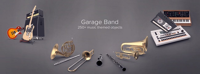 PixelSquid – Garage Band Collection