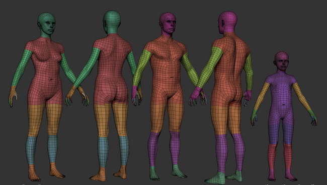 Cubebrush – Female Basemesh 01