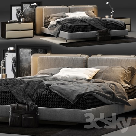 Minotti Tatlin Soft Bed