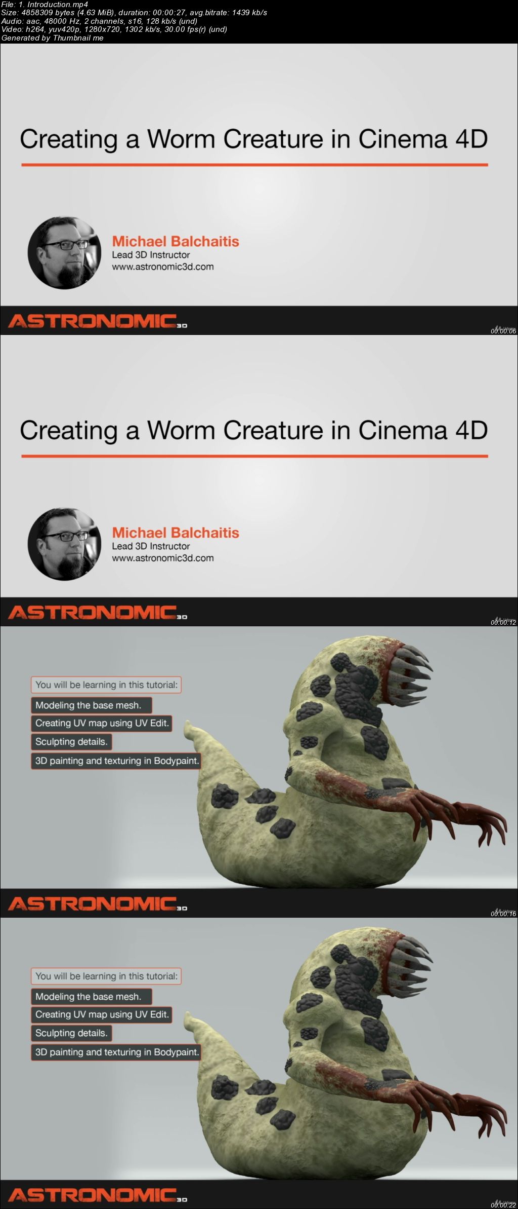  Create a Worm Creature in Cinema 4D 