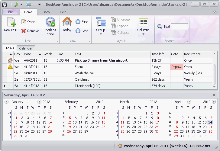 Desktop-Reminder Pro 2.132