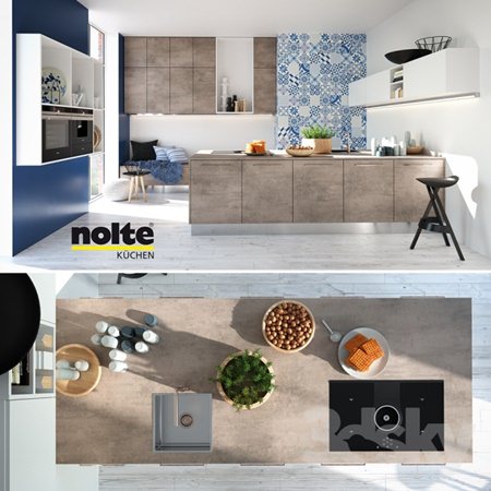 Kitchen NOLTE Stone (vray GGX, corona PBR)