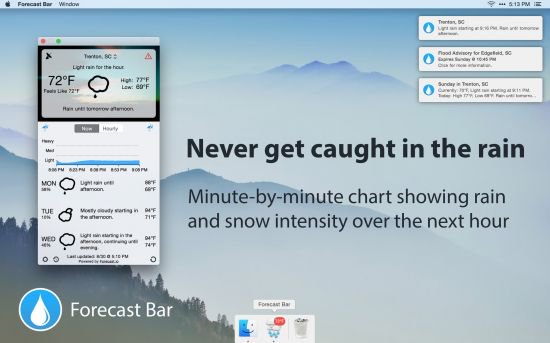 Forecast Bar - Weather + Radar 4.0.0 Multilingual macOS 