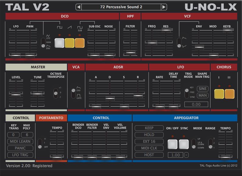 Togu Audio Line TAL-U-NO-LX v3.0.5 WiN / OSX