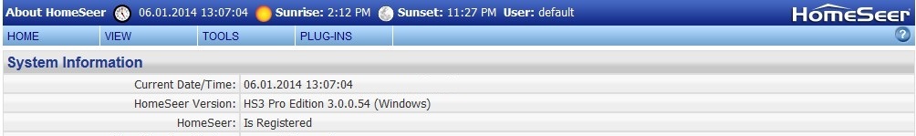 HomeSeer HS3 Pro 3.0.0.54