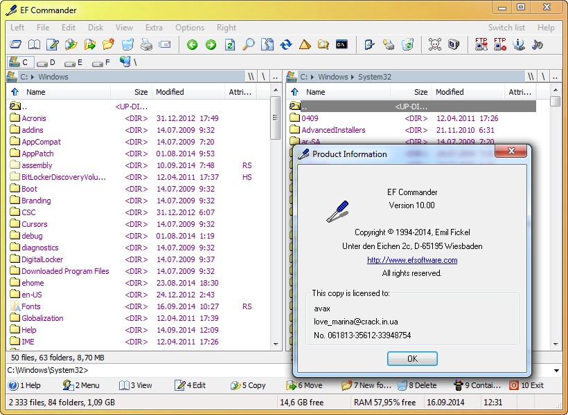 EF Commander 10.00 + Portable