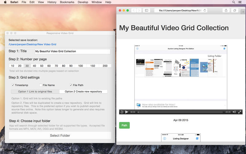 Responsive Video Grid 2.0 Multilangual Mac OS X