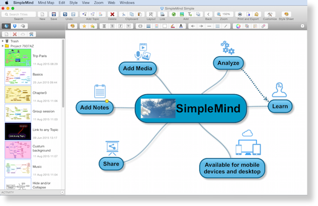 SimpleMind 1.11.0 (Mac OS X)