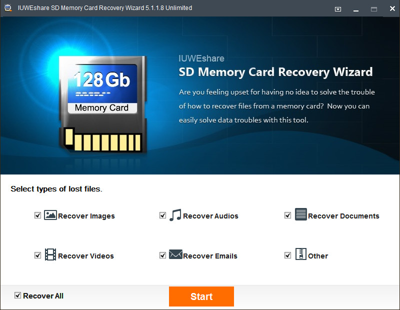 IUWEshare SD Memory Card Recovery Wizard 5.1.1.8 Unlimited