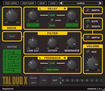 Togu Audio Line TAL-Dub-X v1.2.1 WiN / OSX