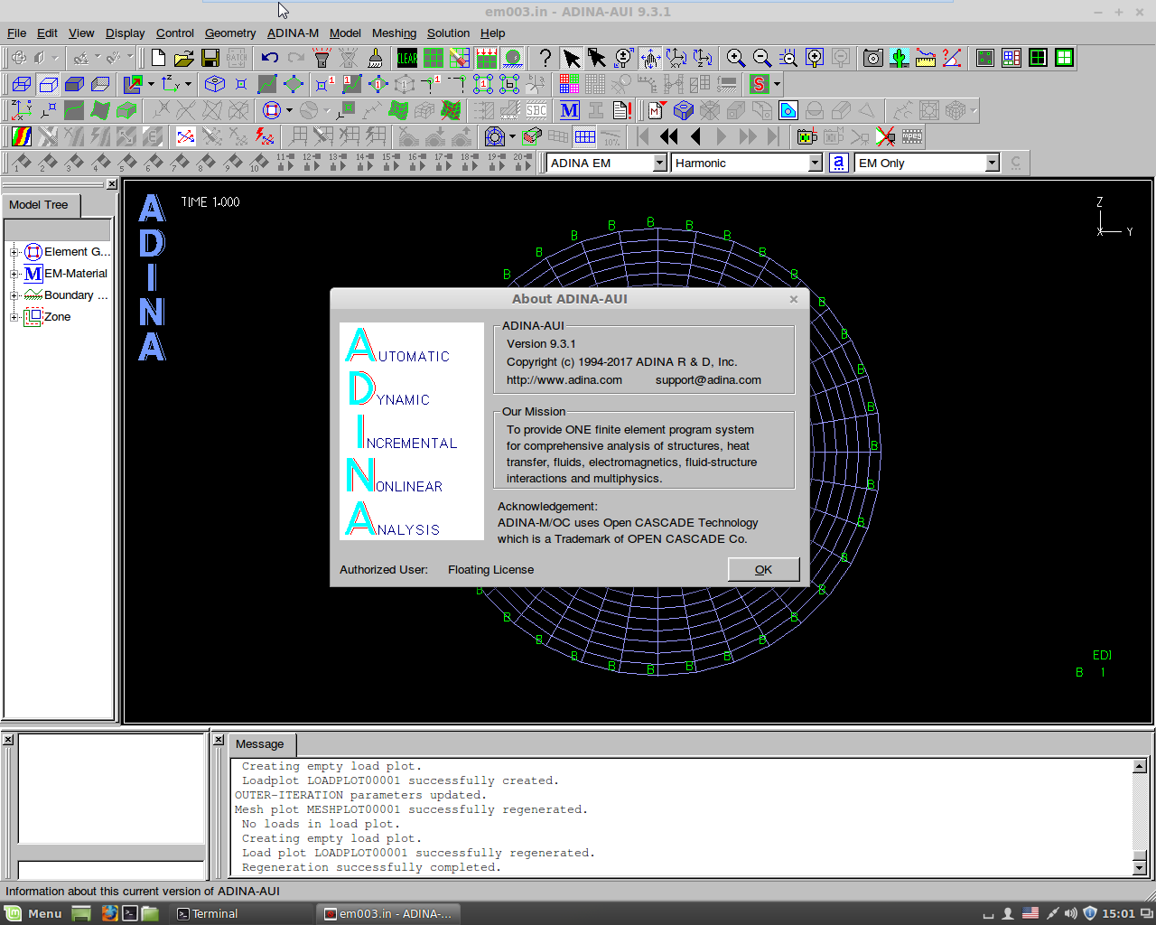 ADINA System 9.3.1