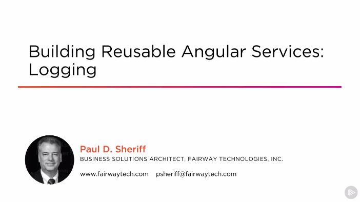 Building Reusable Angular Services: Logging