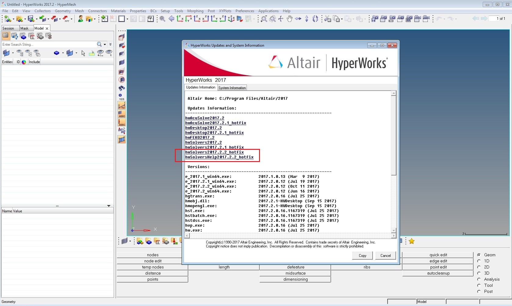 Altair HWSolvers 2017.2.2 with Documentation