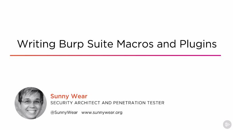 Writing Burp Suite Macros and Plugins