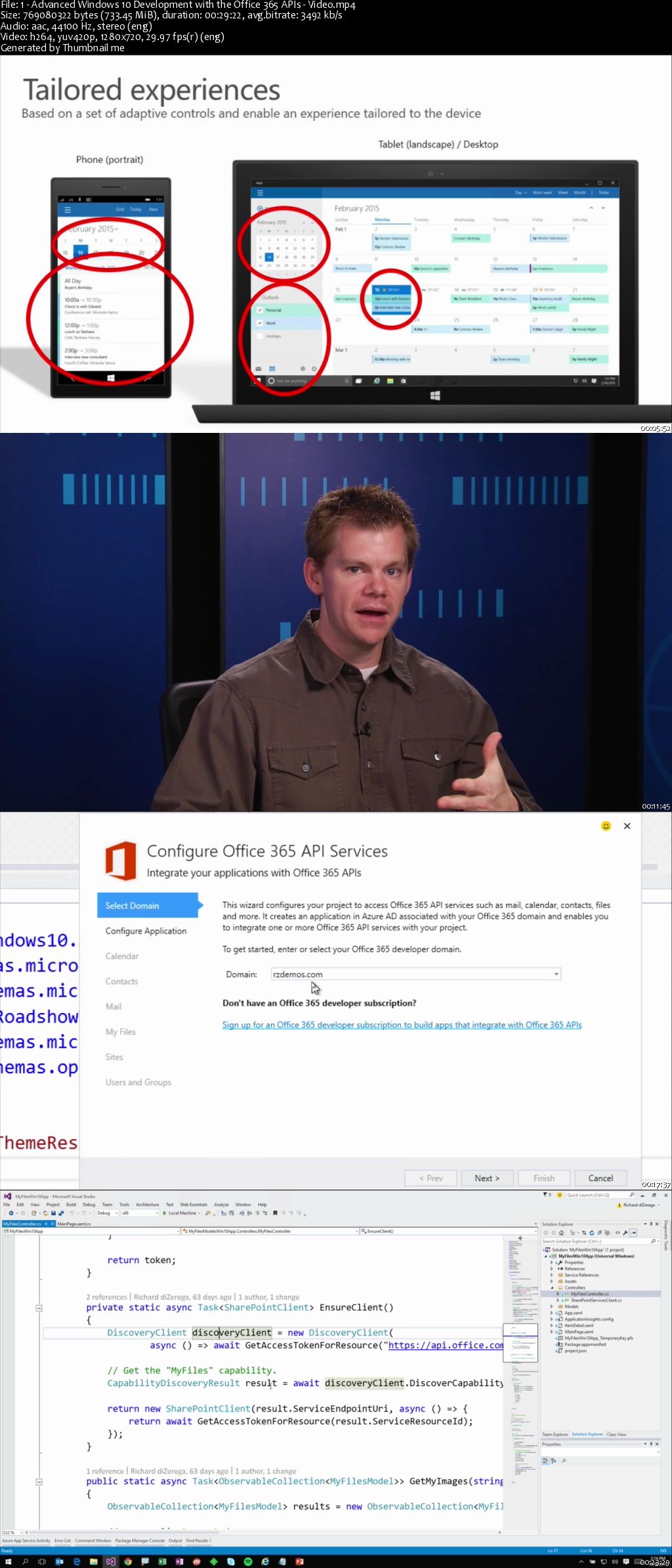 Advanced Windows 10 Development with the Office 365 APIs