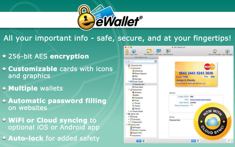 iliumsoft eWallet 8.3.7 Build 35625 MacOSX