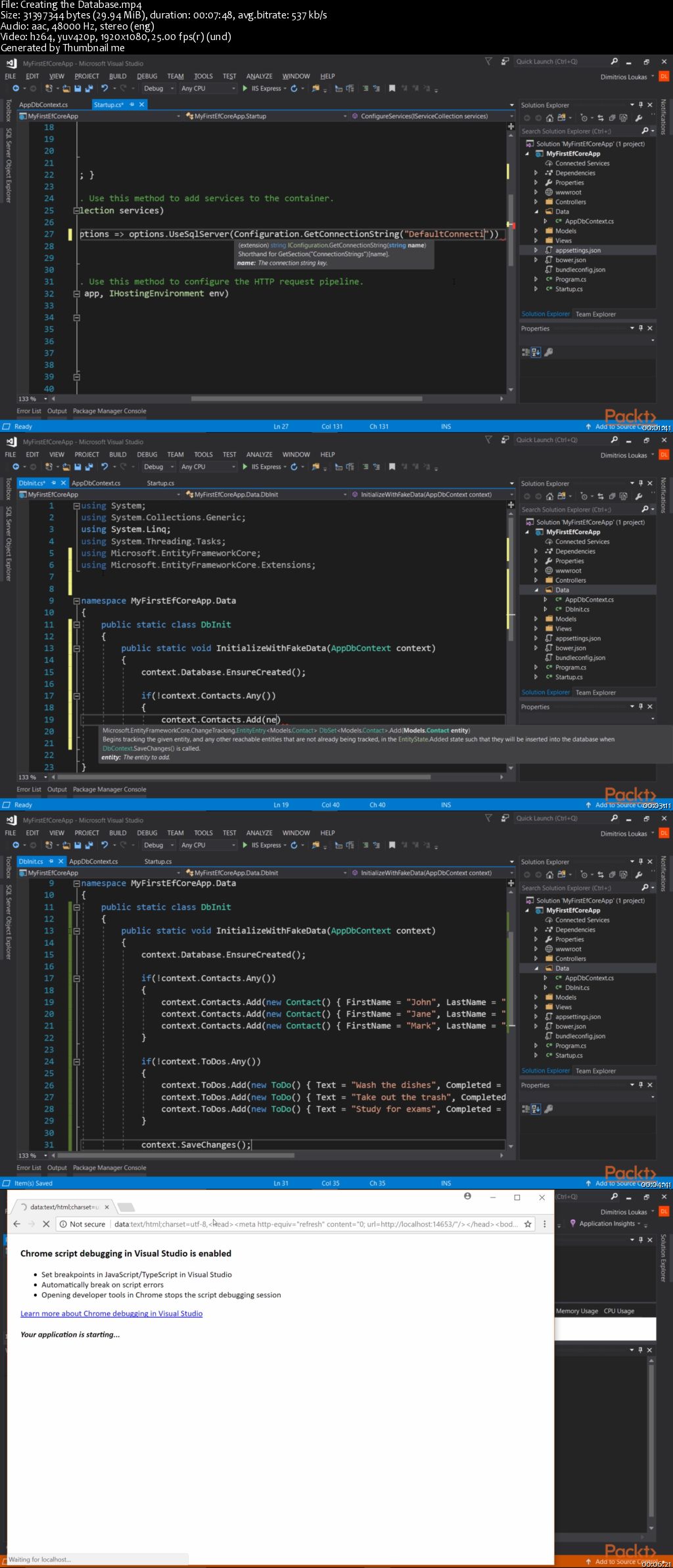 Learning Entity Framework Core