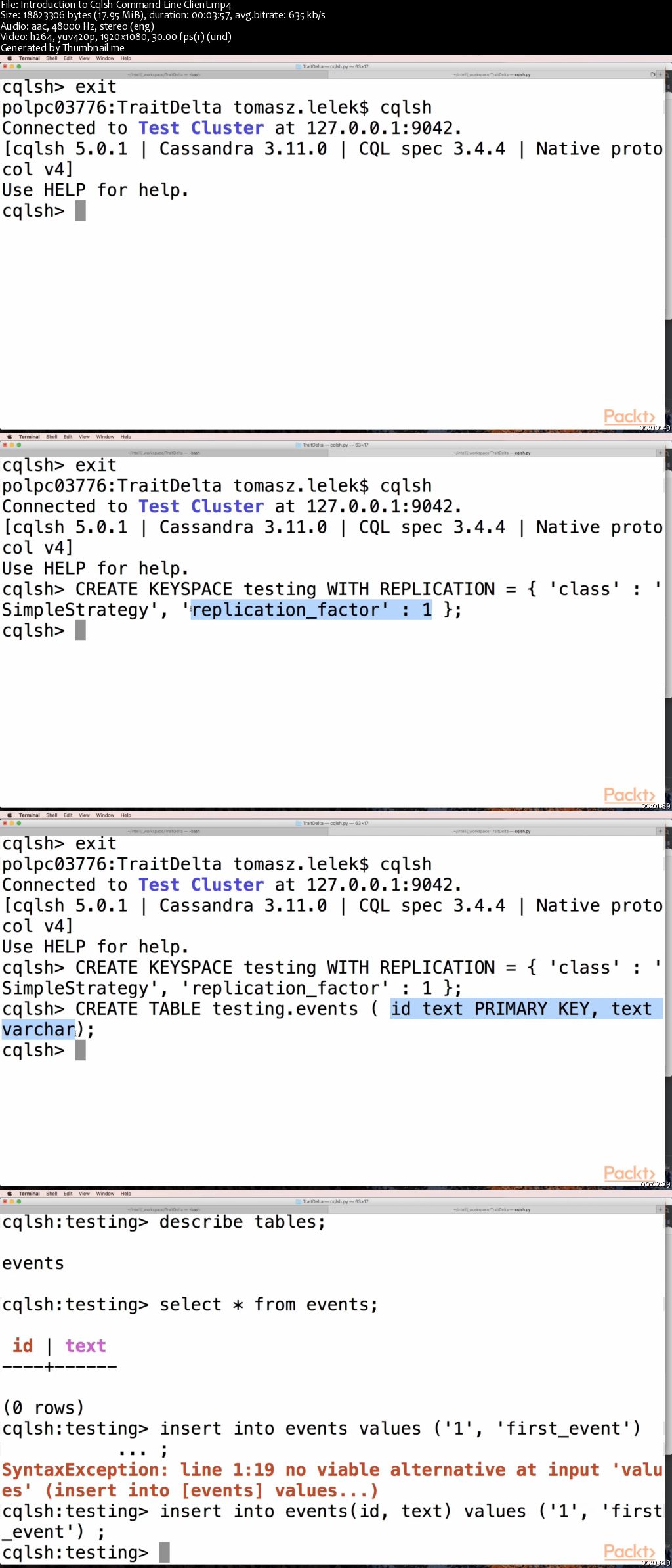 Learning Apache Cassandra