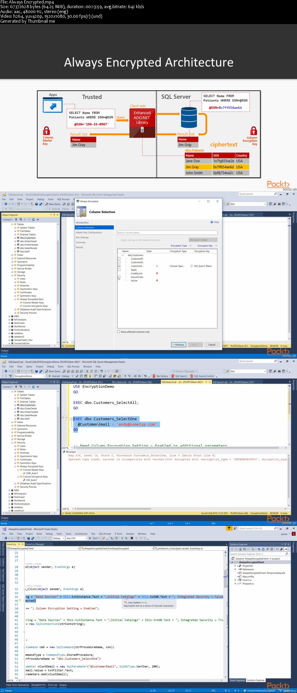 SQL Server 2016 Advanced Security and Administration