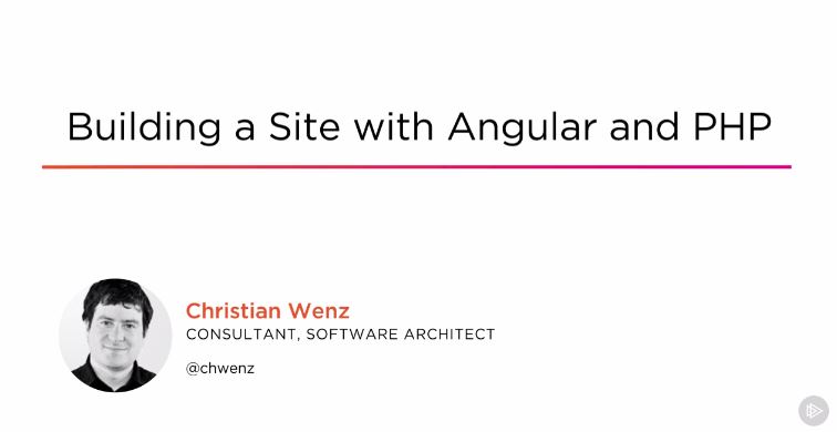 Building a Site with Angular and PHP