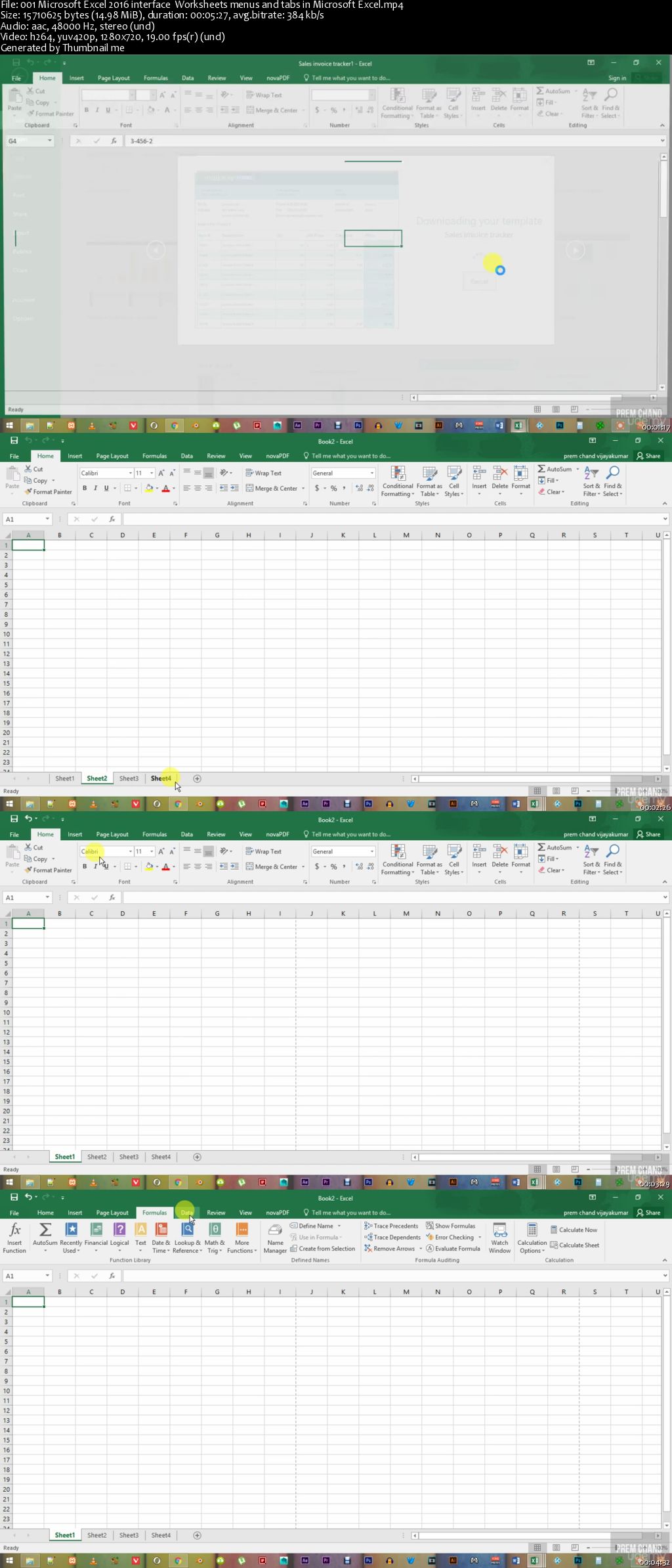 Excel : Microsoft Excel 2016 essentials