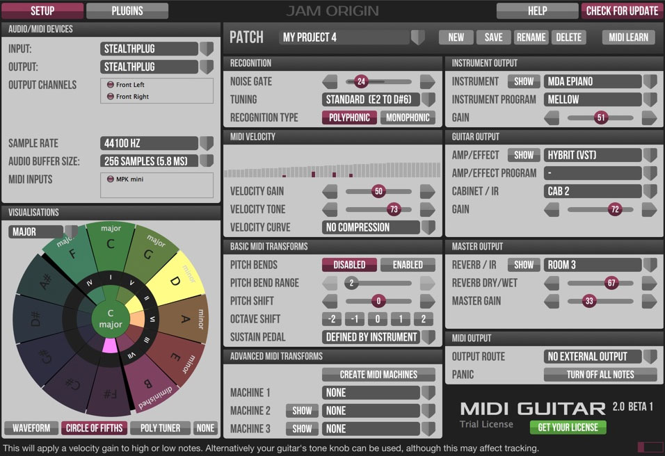 Jam Origin MIDI Guitar 2 v2.2.1 WiN