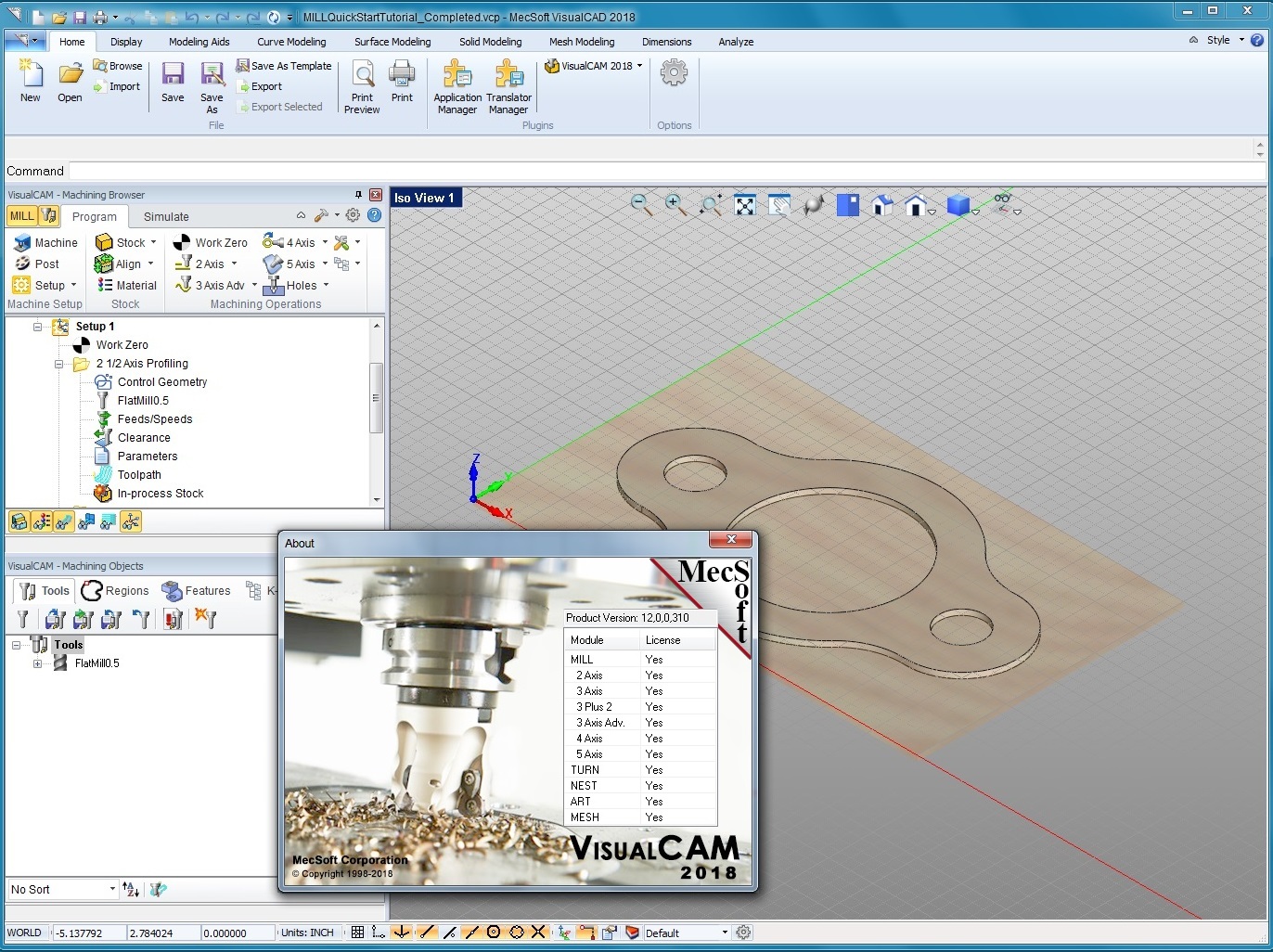 MecSoft VisualCAD/CAM 2018 version 7.0.222