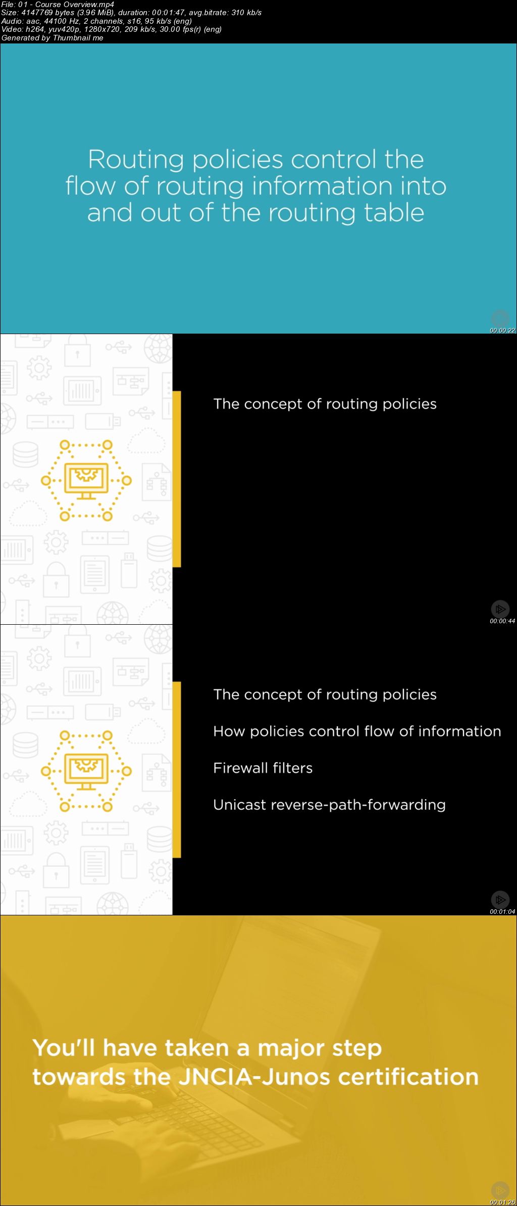 Juniper Networks JNCIA-Junos (JN0-102): Routing Policy and Firewall Filters