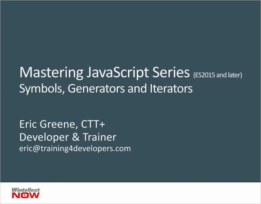 Symbols, Generators, and Iterators in JavaScript