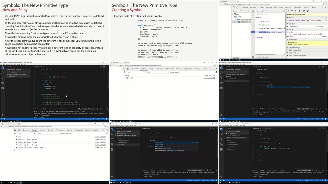 Symbols, Generators, and Iterators in JavaScript