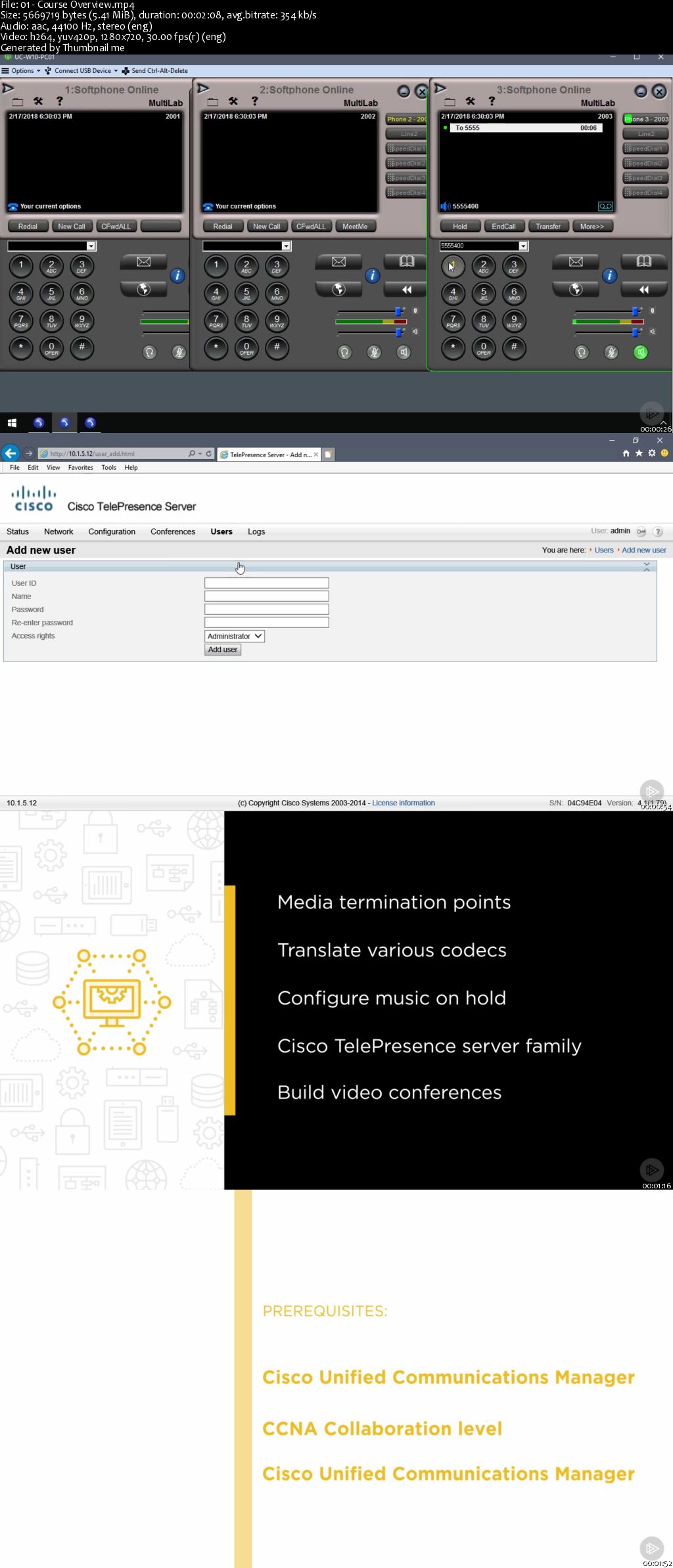 Building Conferences with Telepresence and Managing Media Resources for Cisco Collaboration (300-070) CIPTV1