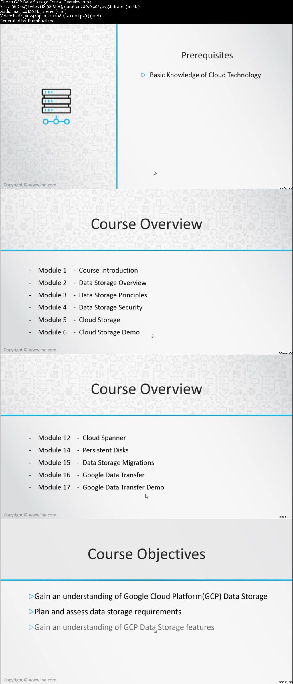 Google Cloud Platform Data Storage