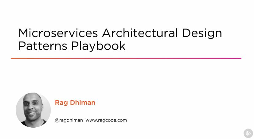 Microservices Architectural Design Patterns Playbook