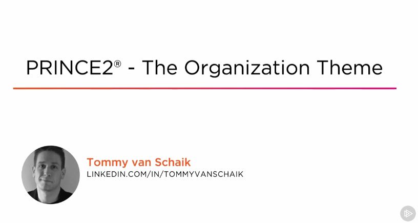 PRINCE2® - The Organization Theme