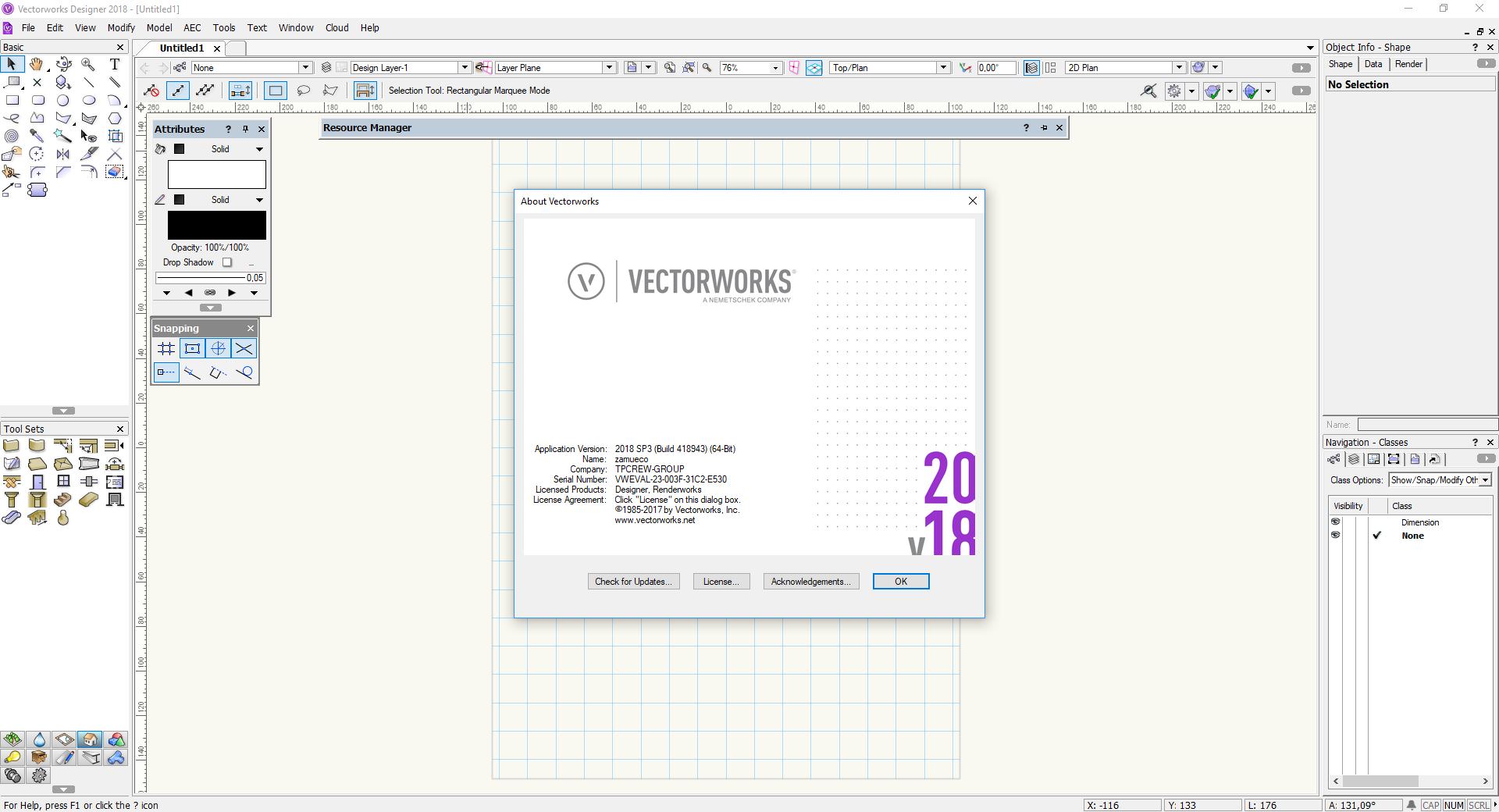 Vectorworks 2018 SP3