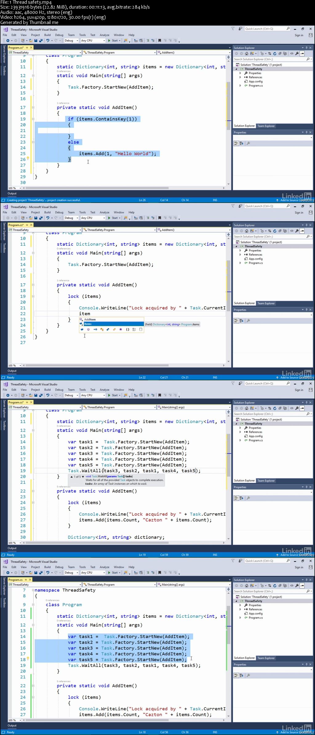 Advanced Threading in C#