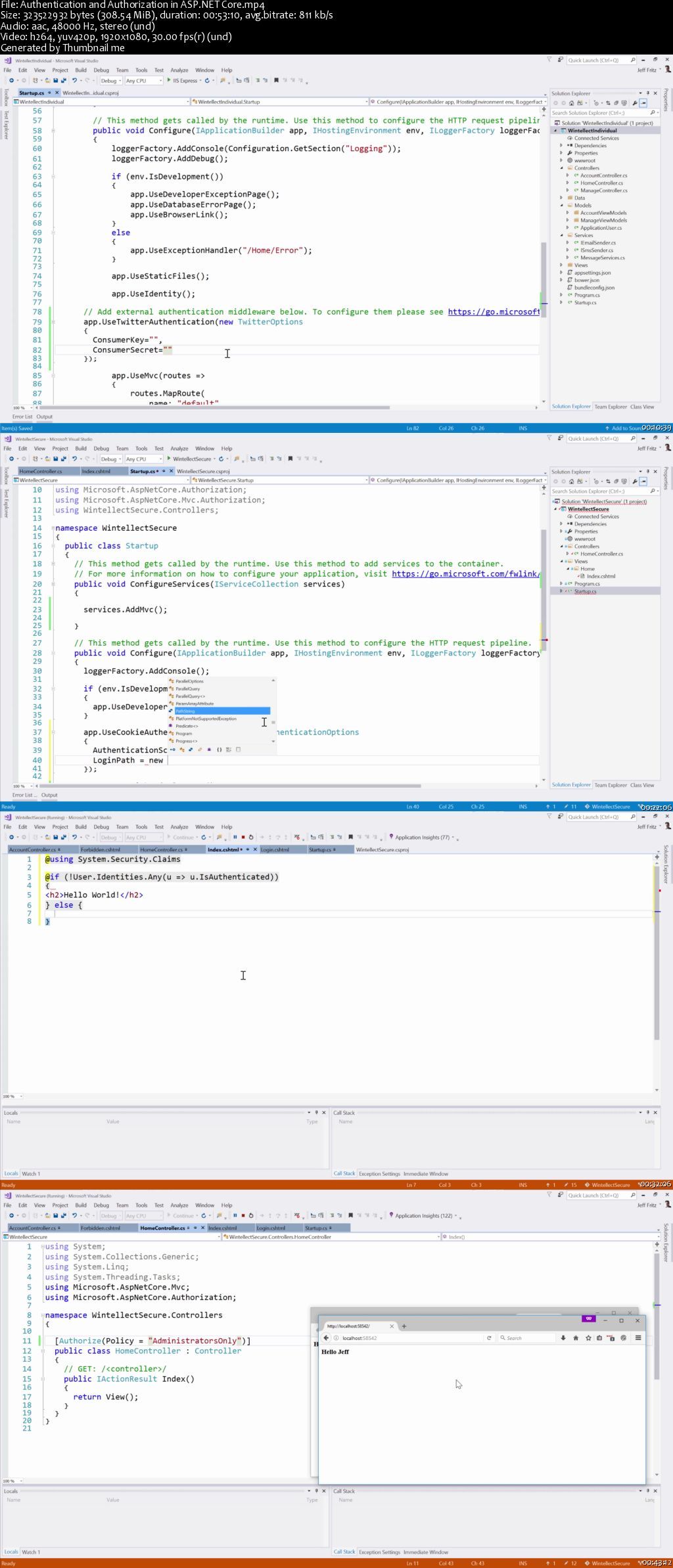 Authentication and Authorization in ASP.NET Core