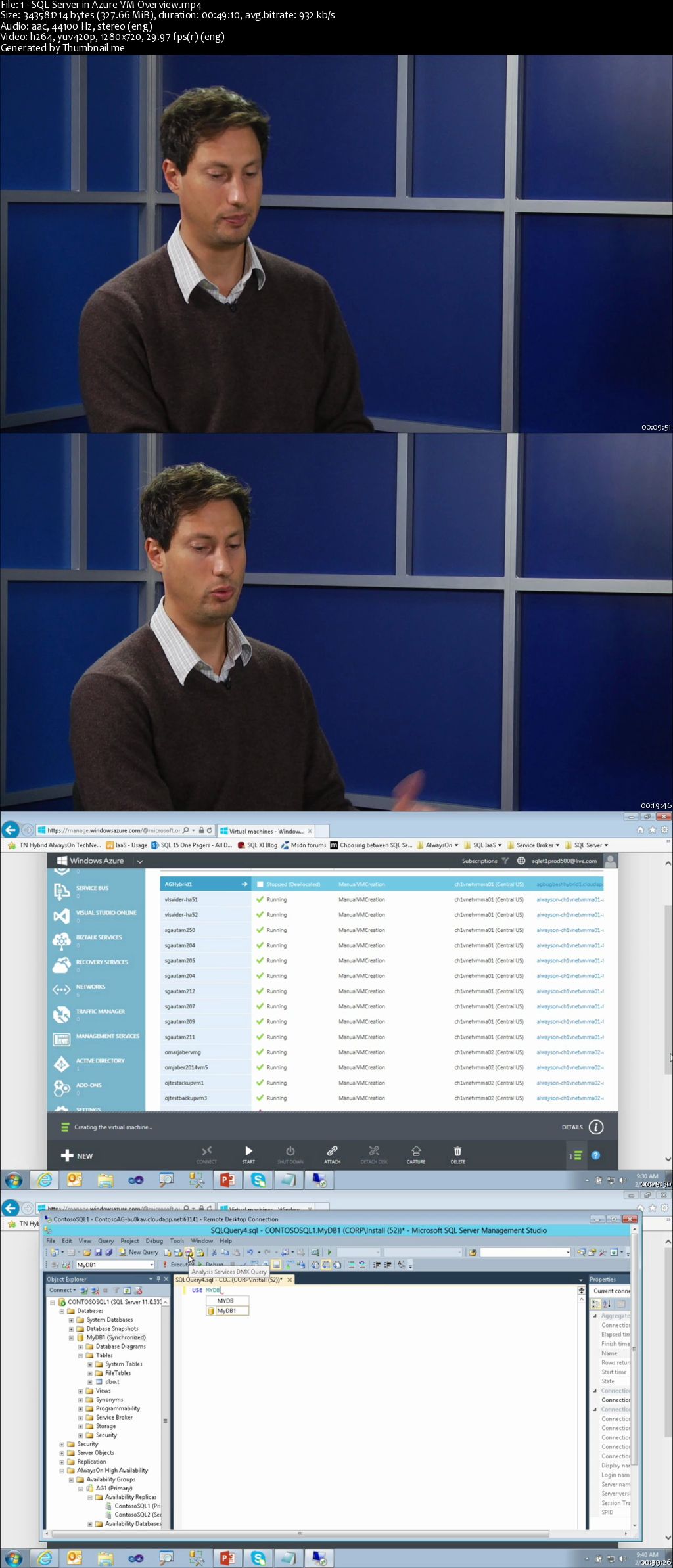 SQL Server in Windows Azure Virtual Machines Jump Start