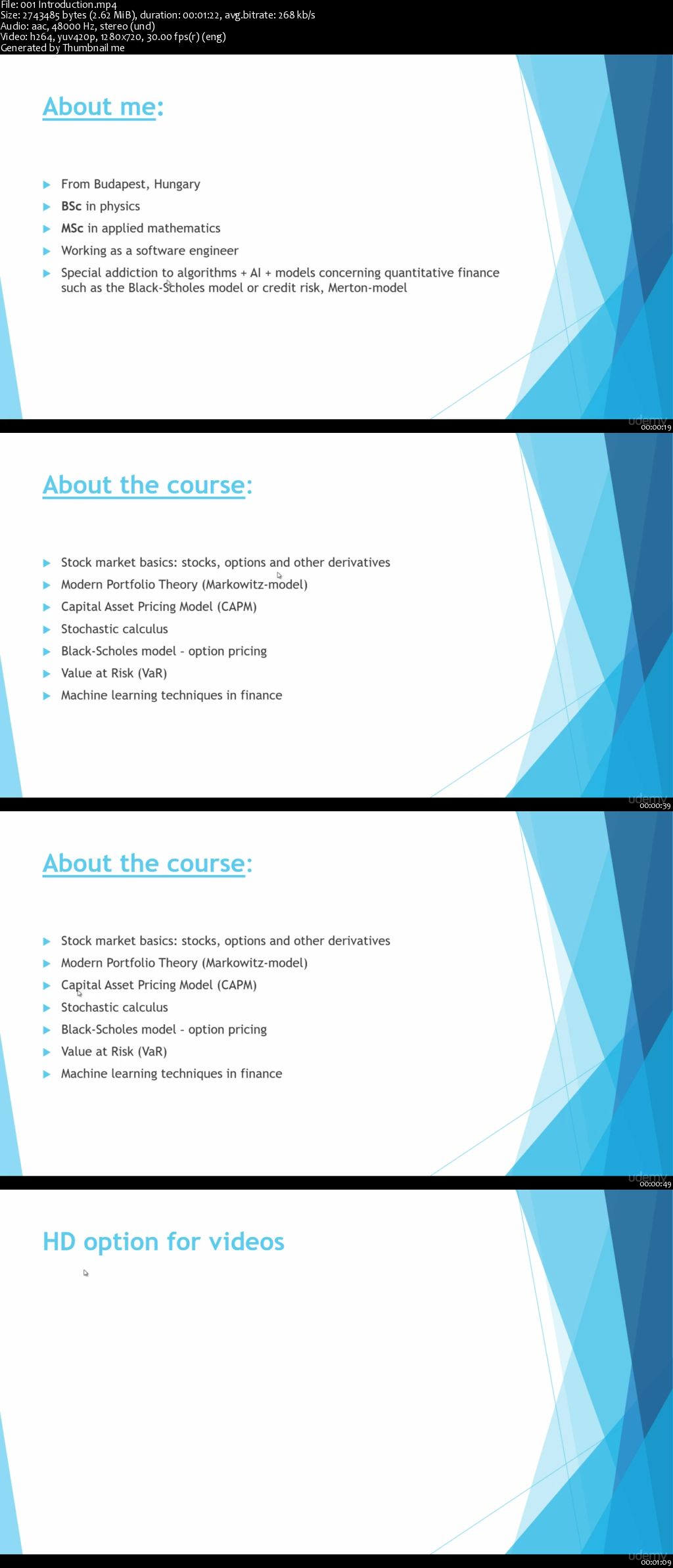 Quantitative Finance & Algorithmic Trading in Python