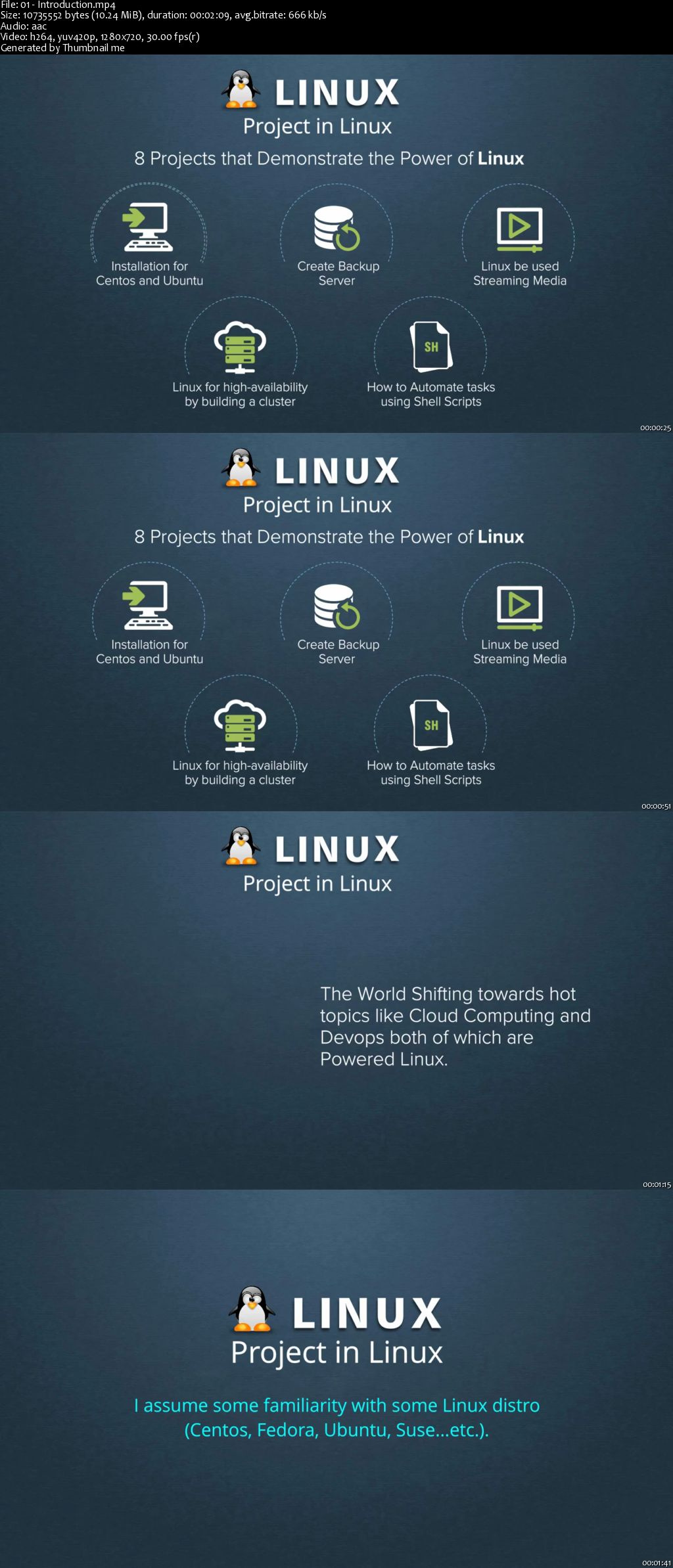 Projects in Linux