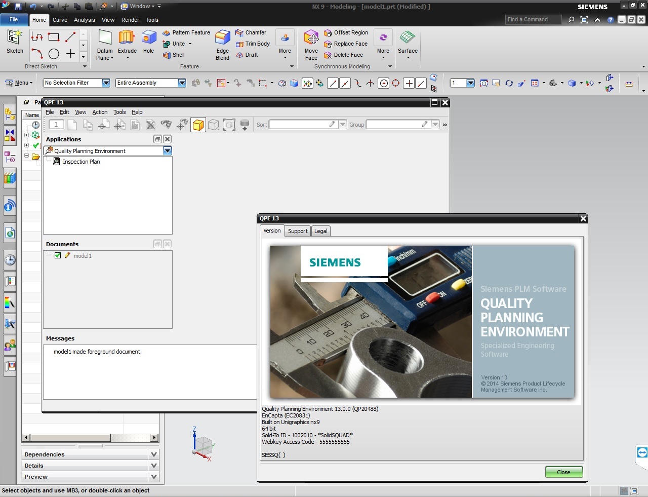 Siemens Quality Planning Environment (QPE) 13.0.0