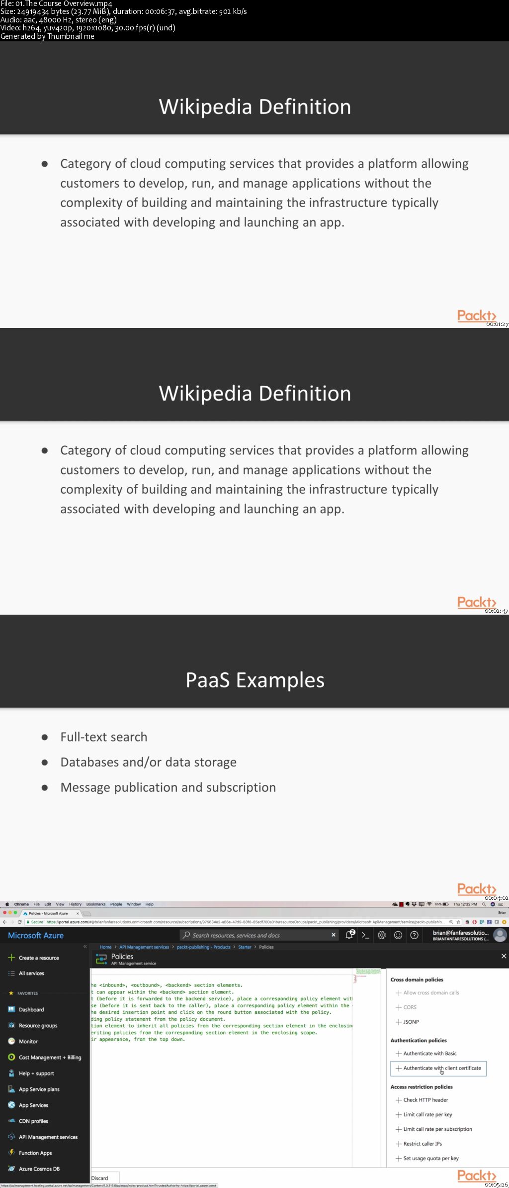 Azure Platform as a Service Web and API Application Deployment